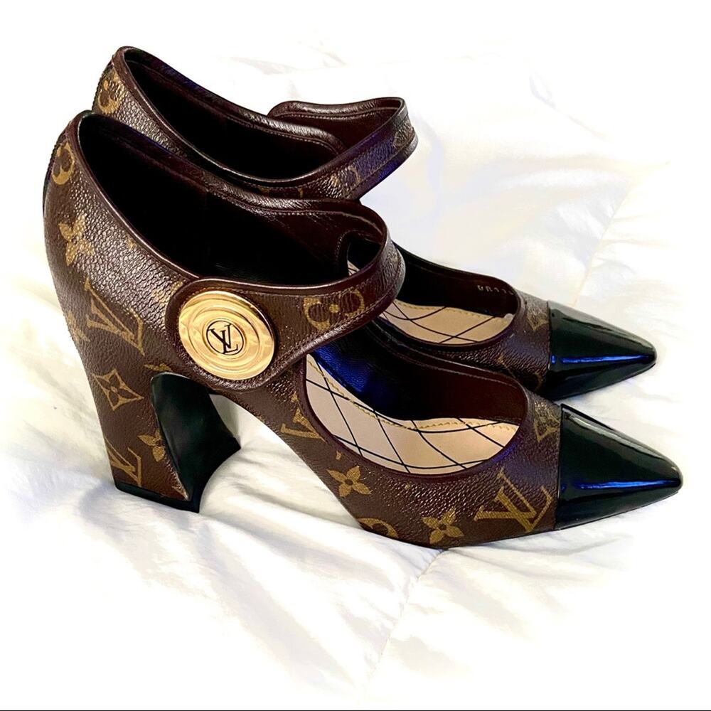 Louis Vuitton Brown and Black Heels